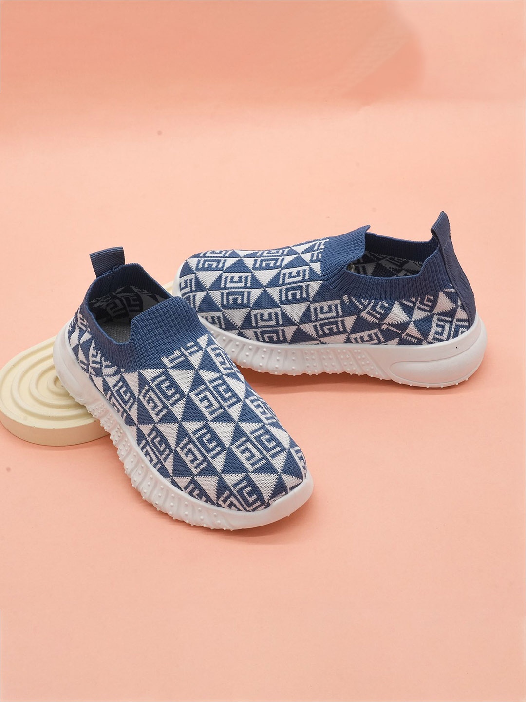 

BAESD Unisex Kids Printed Slip-On Sneakers, Blue