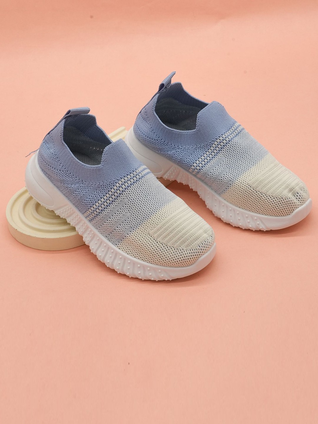 

BAESD Unisex Kids Woven Design Slip-On Sneakers, Blue