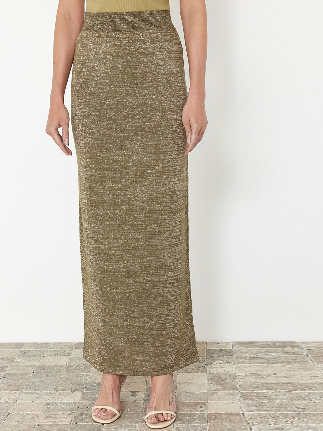 

Trendyol Pencil Type Maxi Skirt, Green