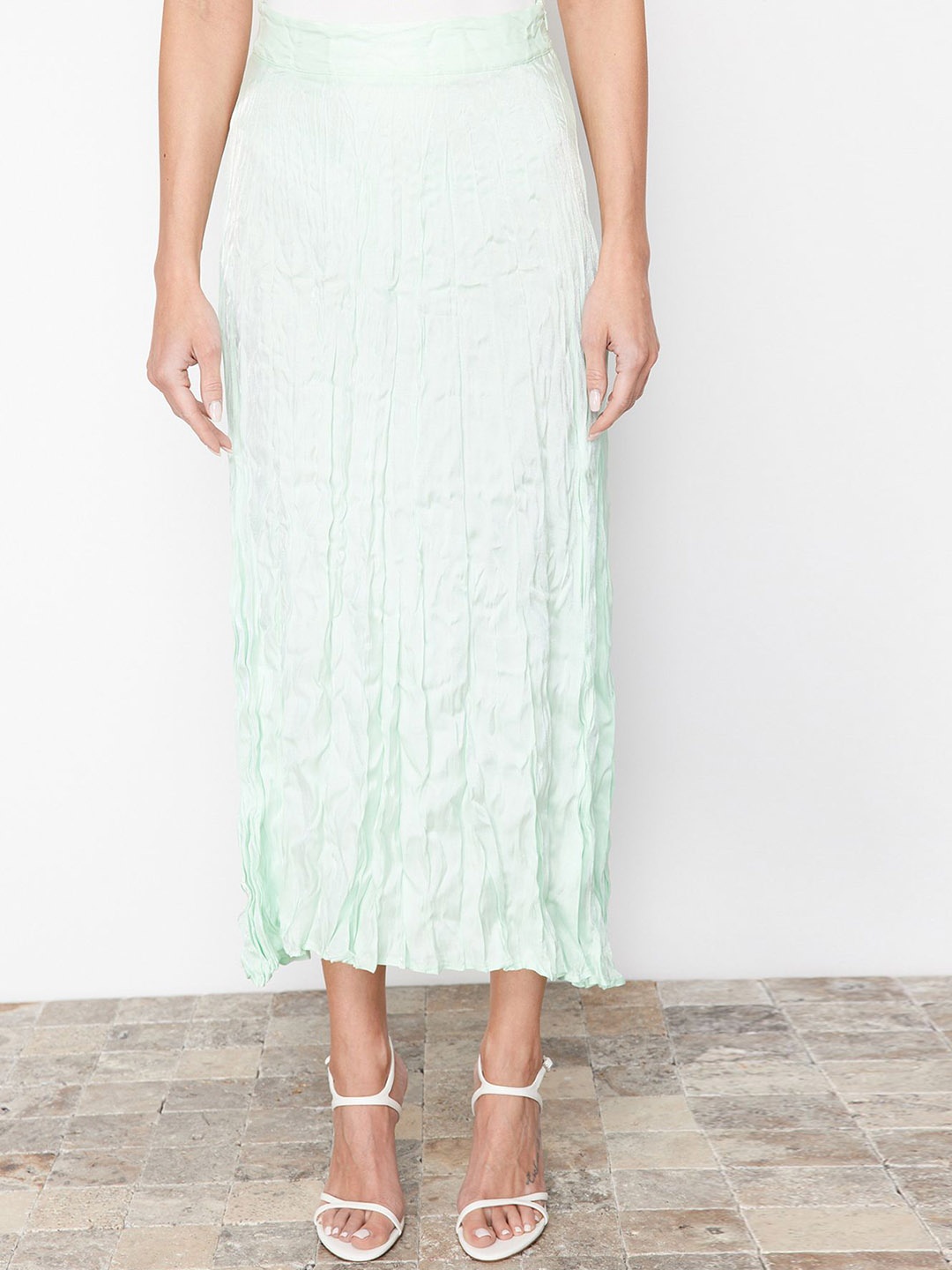 

Trendyol Flared Maxi Skirts, Blue