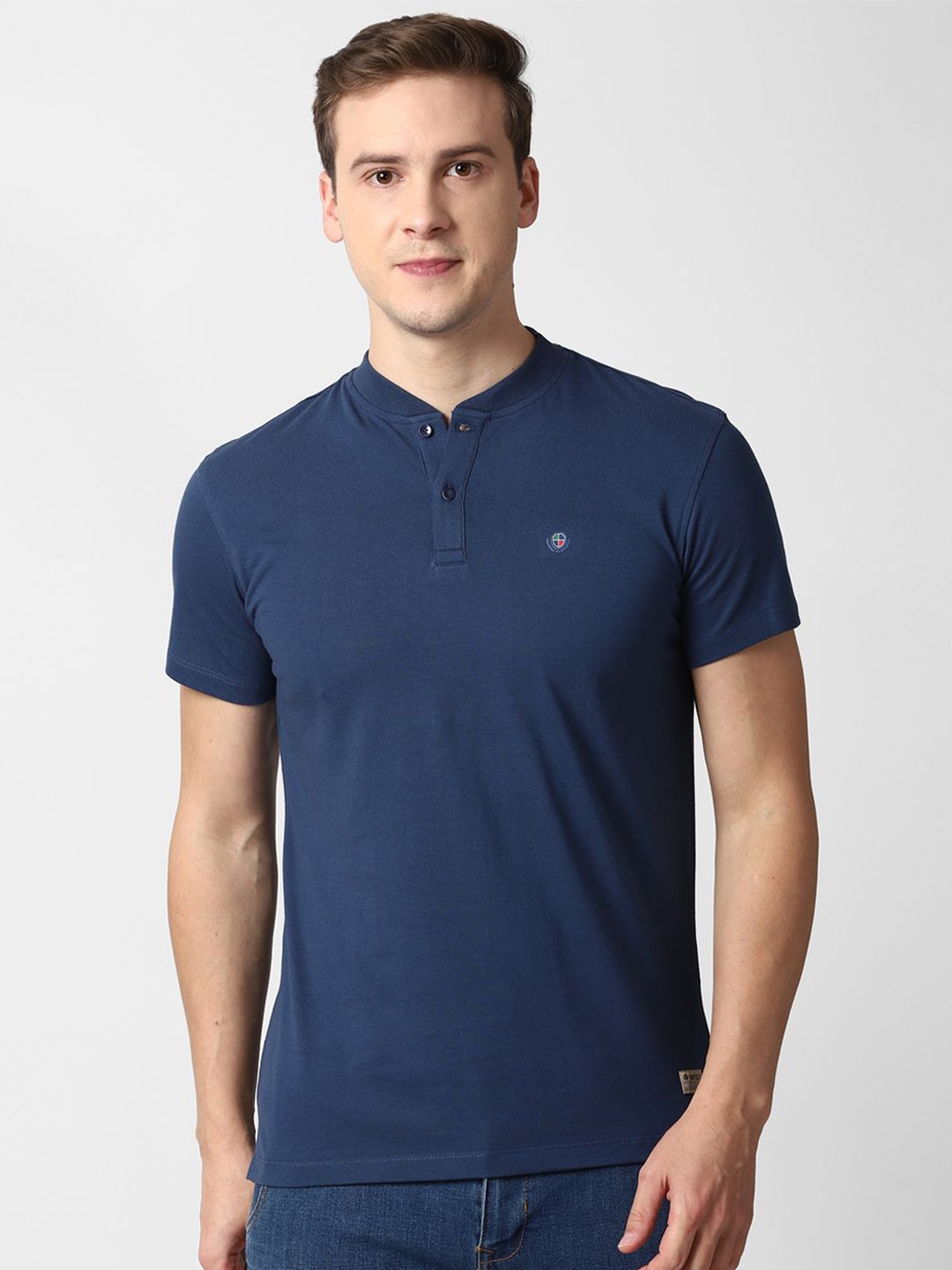 

PETER ENGLAND UNIVERSITY Henley Neck Slim Fit T-shirt, Navy blue
