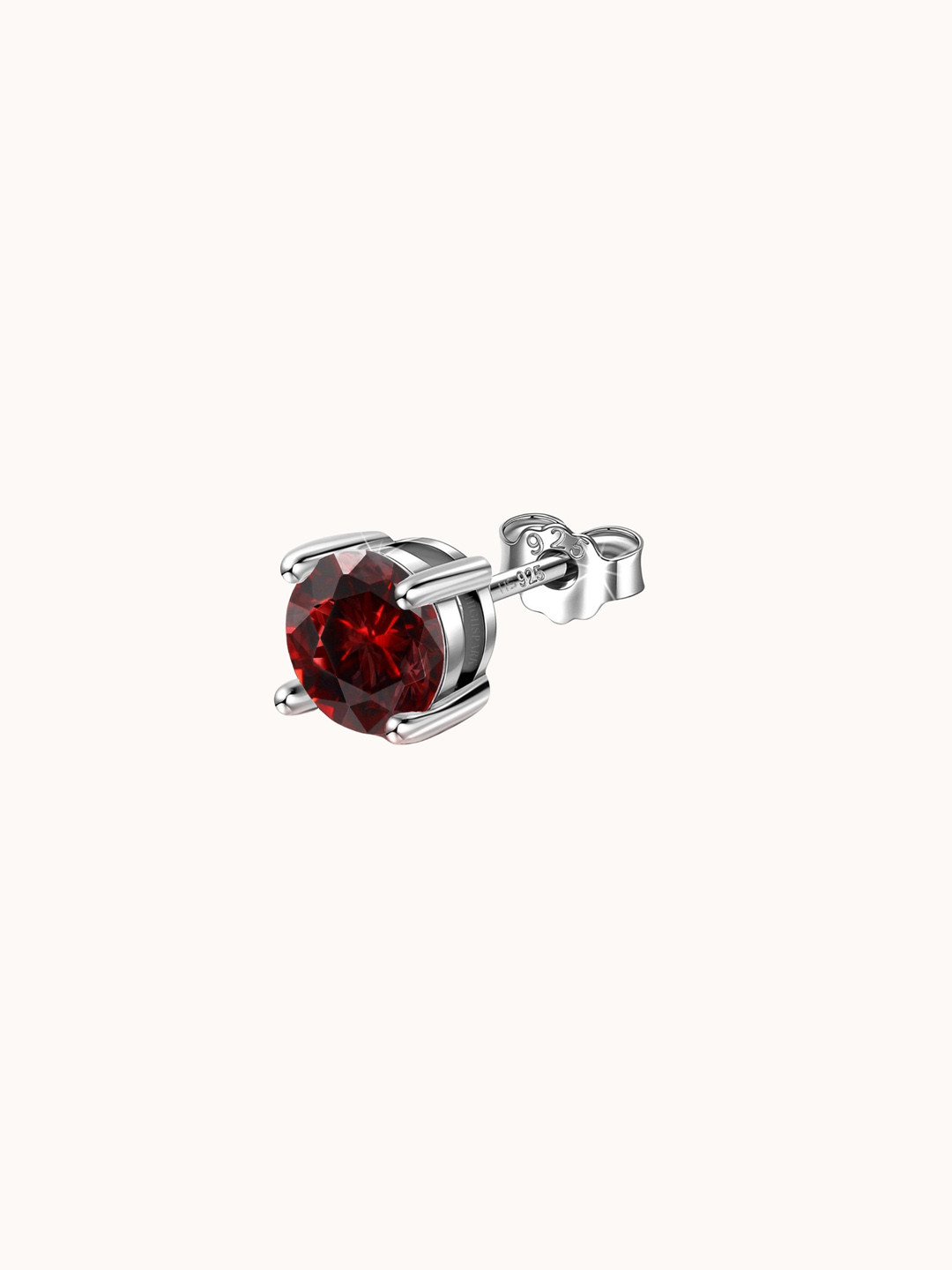 

HighSpark Men 92.5 Sterling Silver Stone Studded Earring