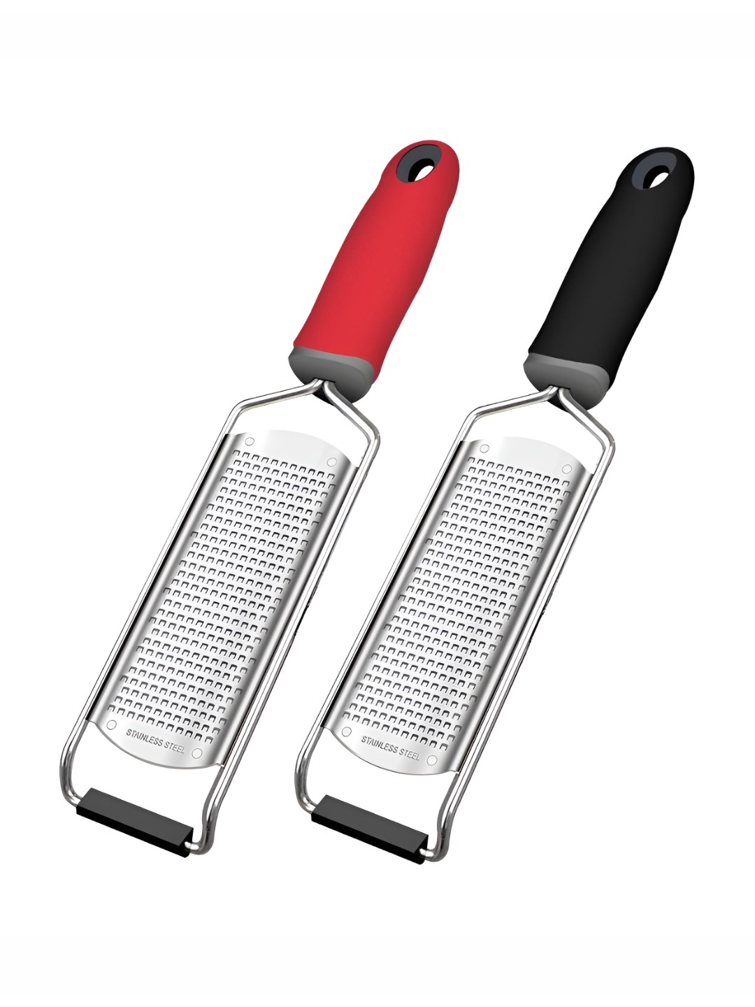 

P-Plus International Red & Black 2 Pieces Stainless Steel Graters