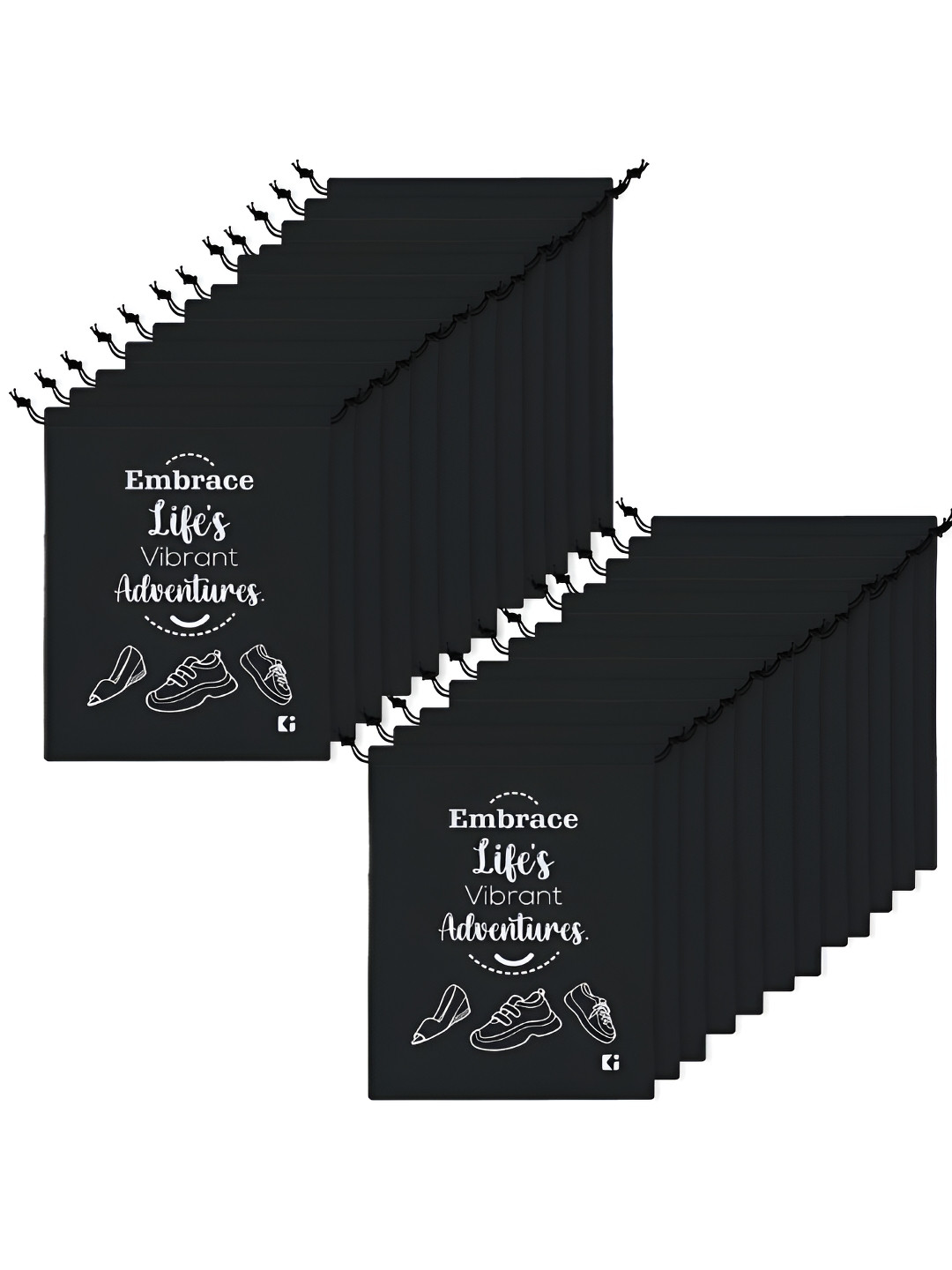 

Kuber Industries Black 24 Pieces Regular Multi-Utility Organisers
