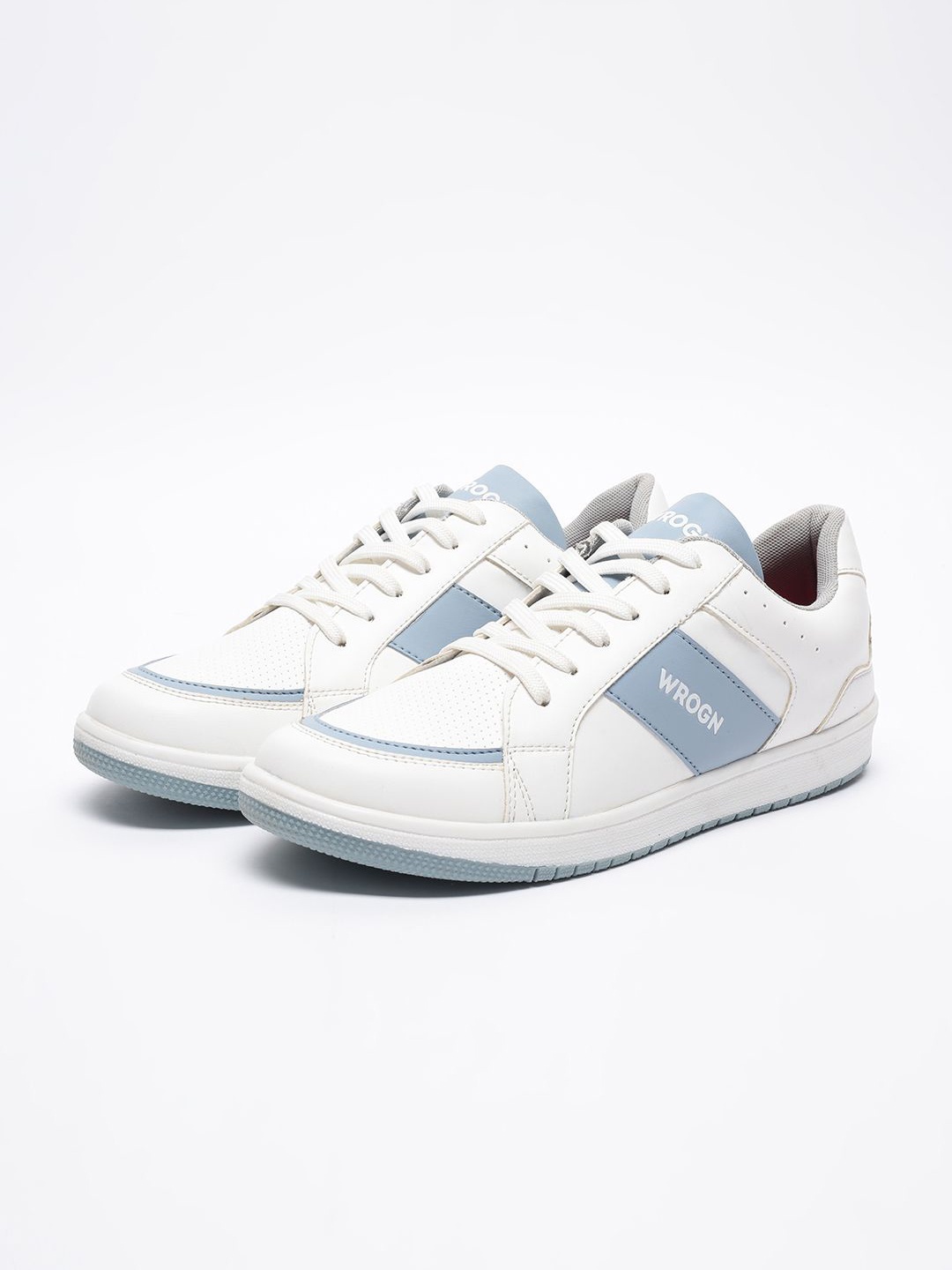 

WROGN Men Round Toe Comfort Insole Sneakers, White