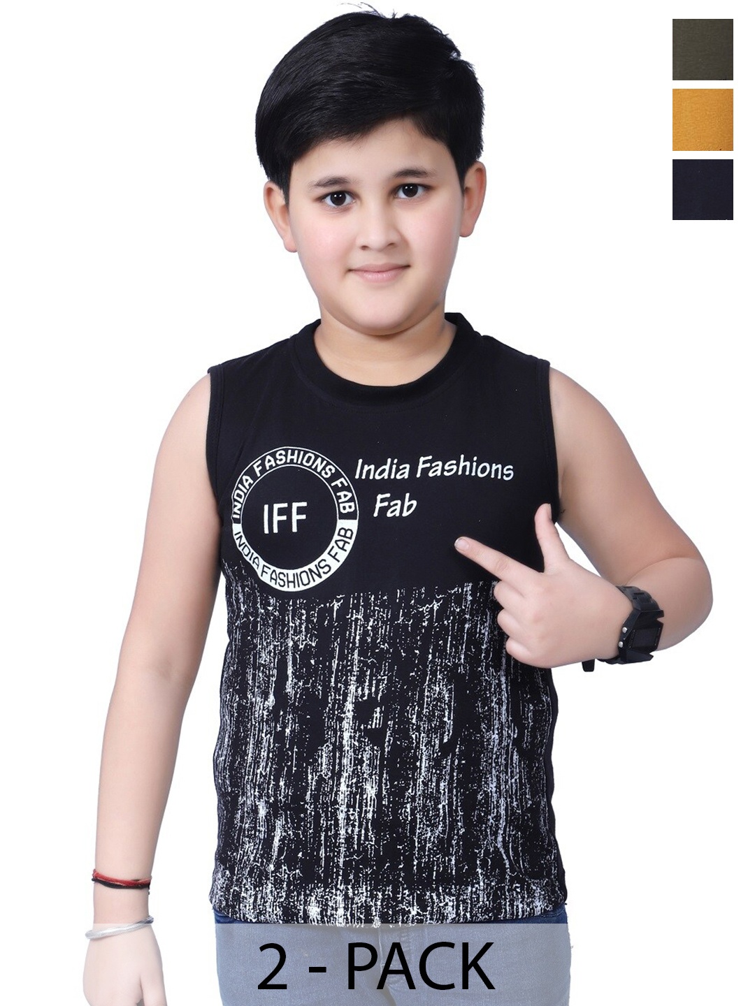 

BAESD Boys 3 Printed Pure Cotton Pockets T-shirt, Multi