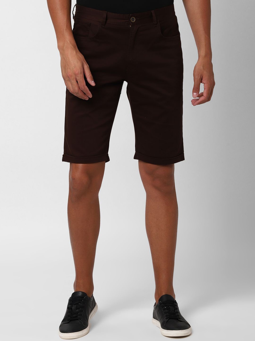 

PETER ENGLAND UNIVERSITY Men Mid-Rise Chino Shorts, Brown