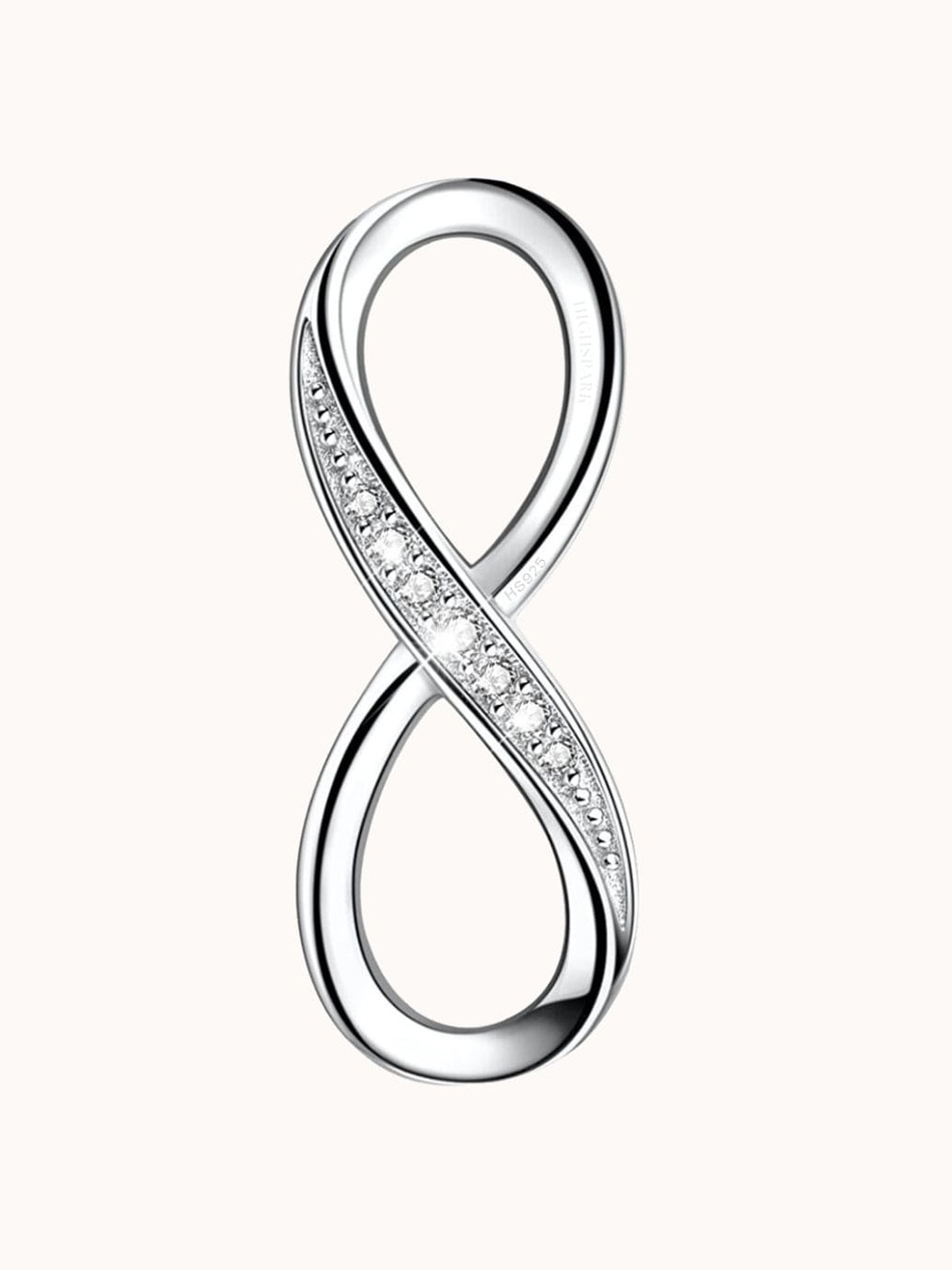 

HighSpark 925 Sterling Silver Cubic Zirconia Infinity Pendant