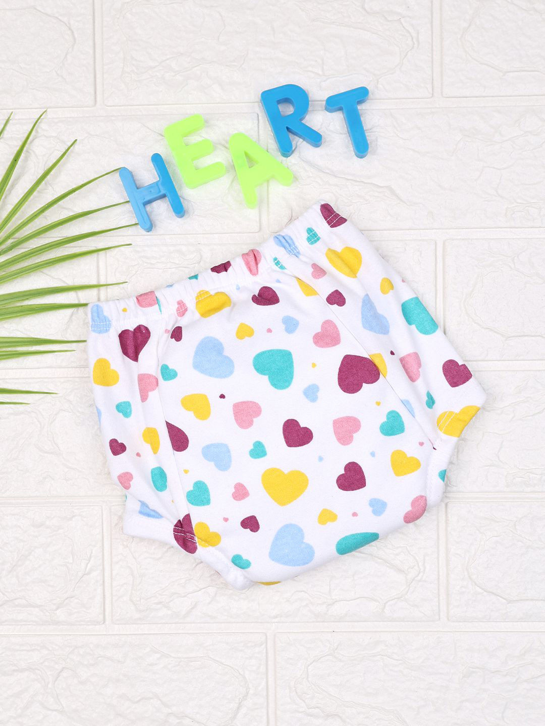 

Moms Home Printed Organic Cotton Padded Underwear, White