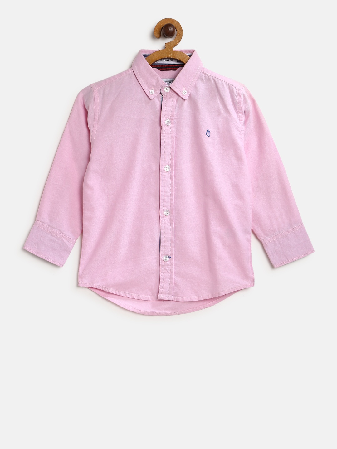 

Gini and Jony Boys Pink Regular Fit Solid Casual Shirt