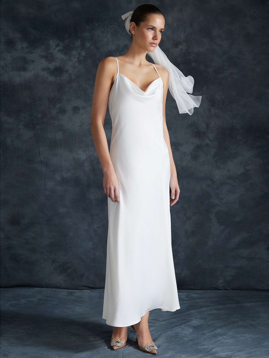 

Trendyol Shoulder Straps Maxi Dress, White