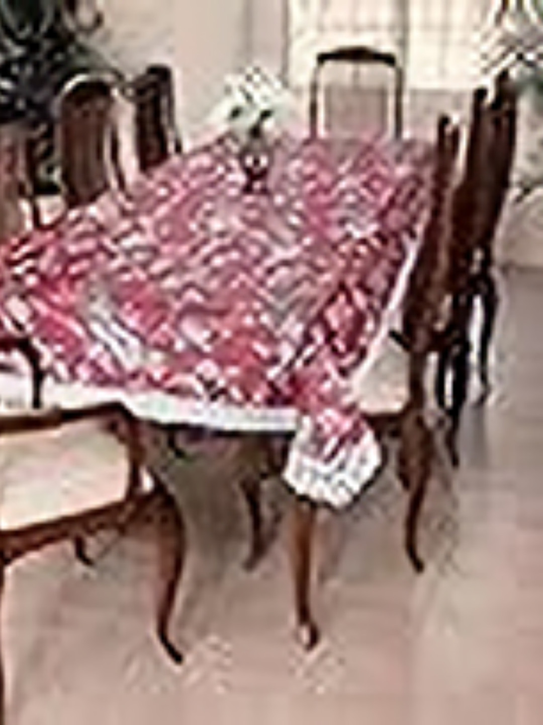 

Homerz Pink Floral 6-Seater Table Cover