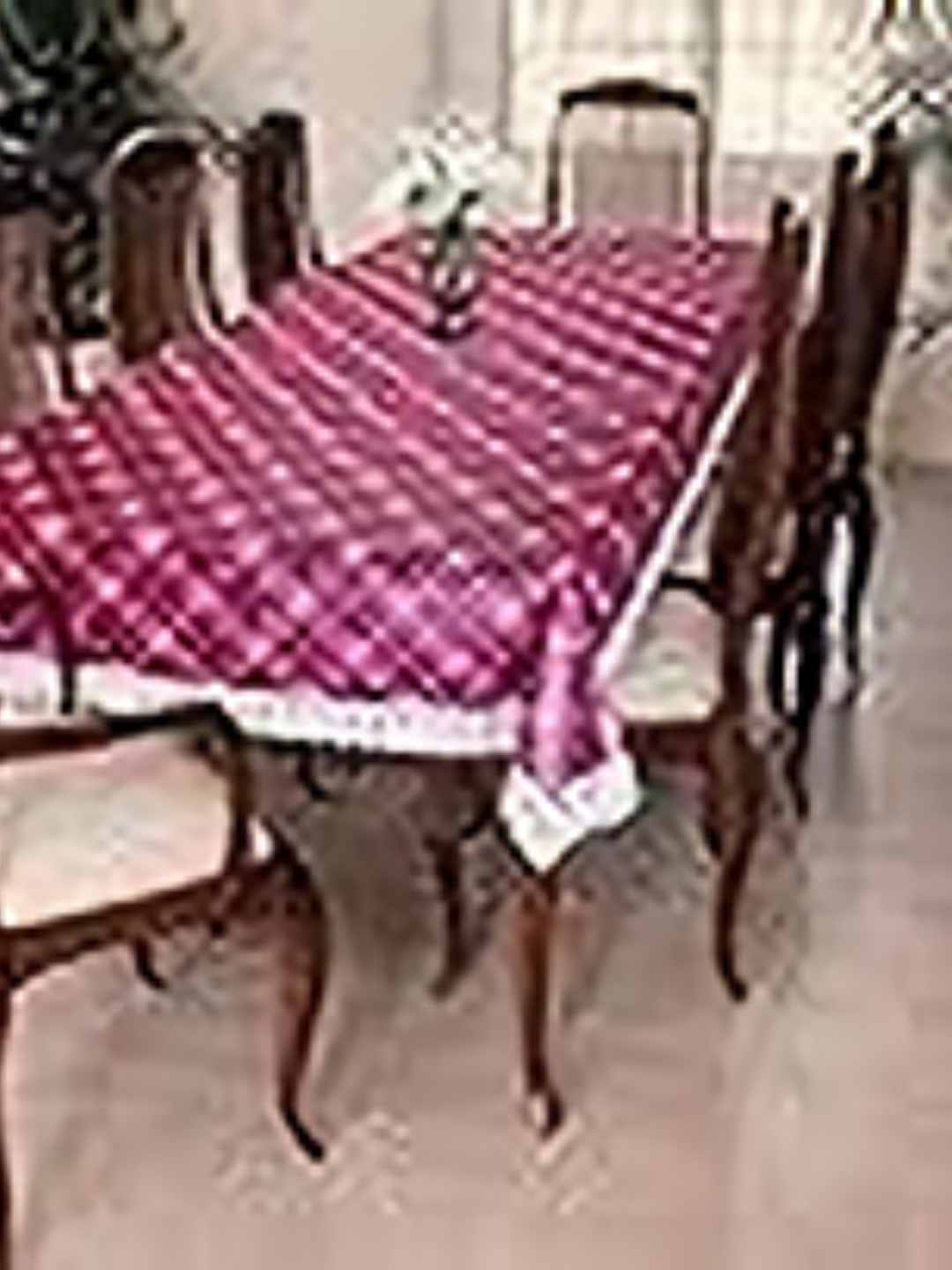 

Homerz Pink Geometric Printed Rectangle 6-Seater Table Cover