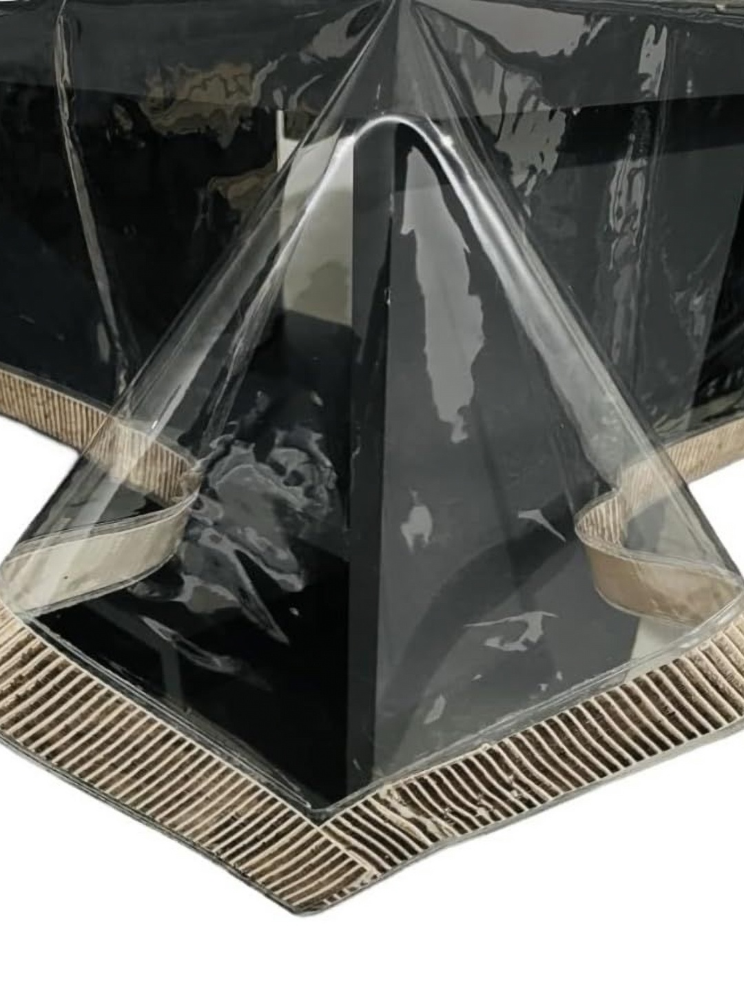 

Homerz Transparent & Gold Toned 8-Seater Rectangle Table Cover