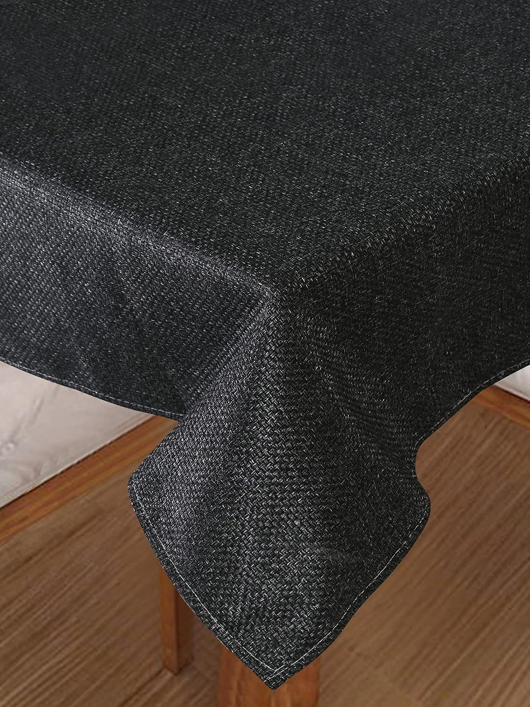 

Homerz Black Plastic 6-Seater Table Cover