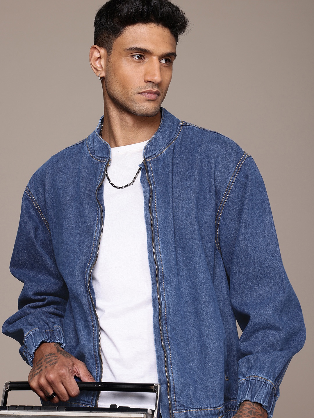 

The Roadster Life Co. Pure Cotton Tailored Jacket, Blue