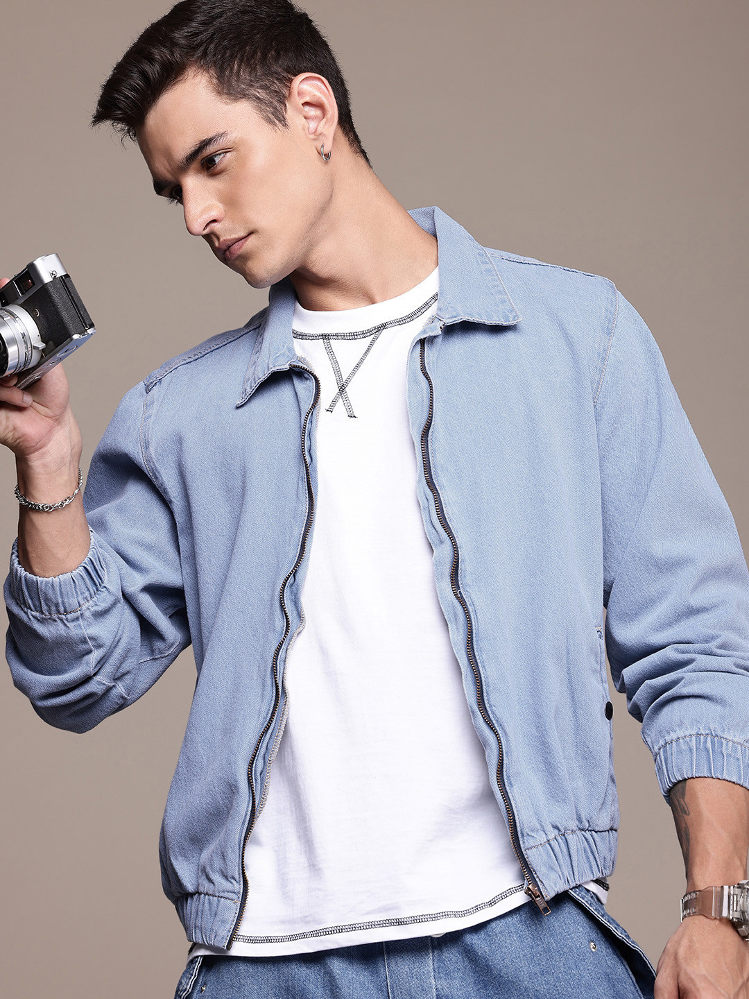 

The Roadster Life Co. Pure Cotton Tailored Jacket, Blue
