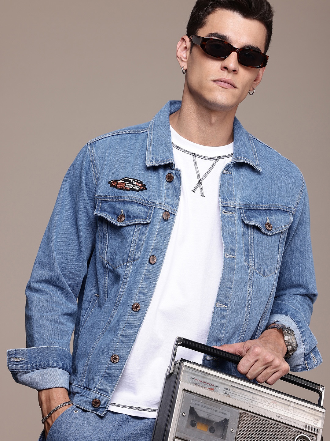 

The Roadster Life Co. Pure Cotton Denim Jacket, Blue