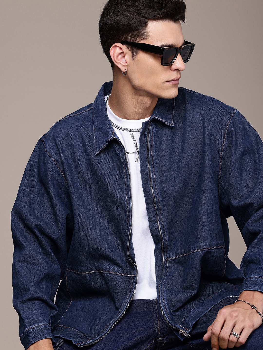 

The Roadster Life Co. Pure Cotton Denim Jacket, Blue