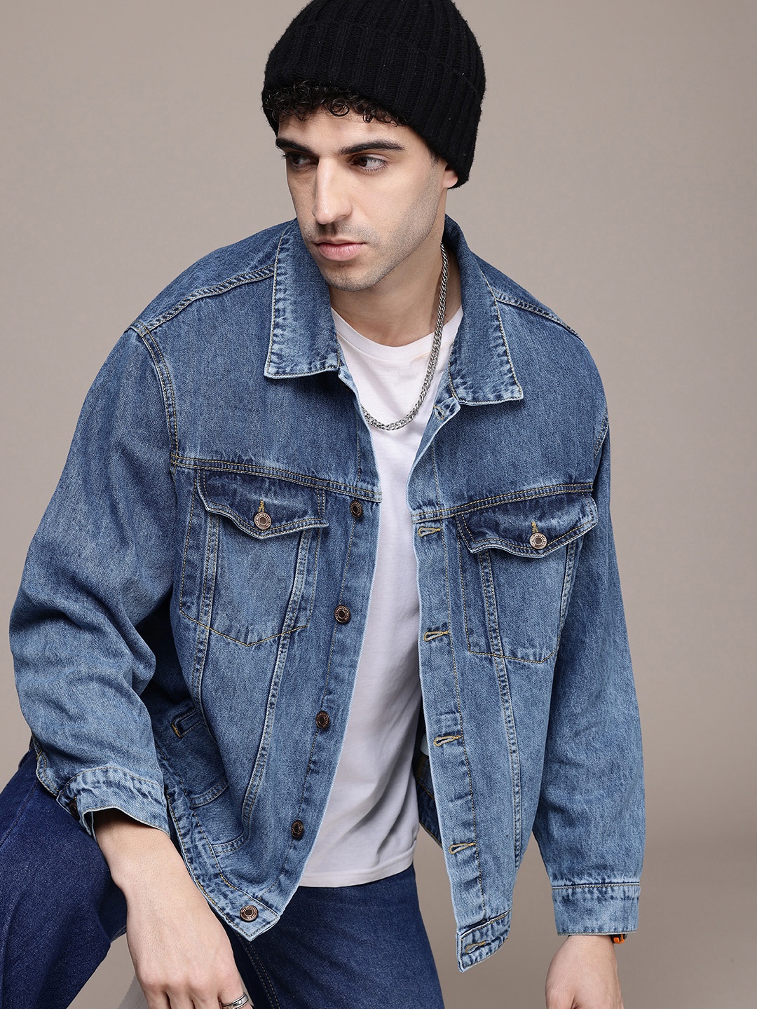

The Roadster Life Co. Pure Cotton Denim Jacket, Blue