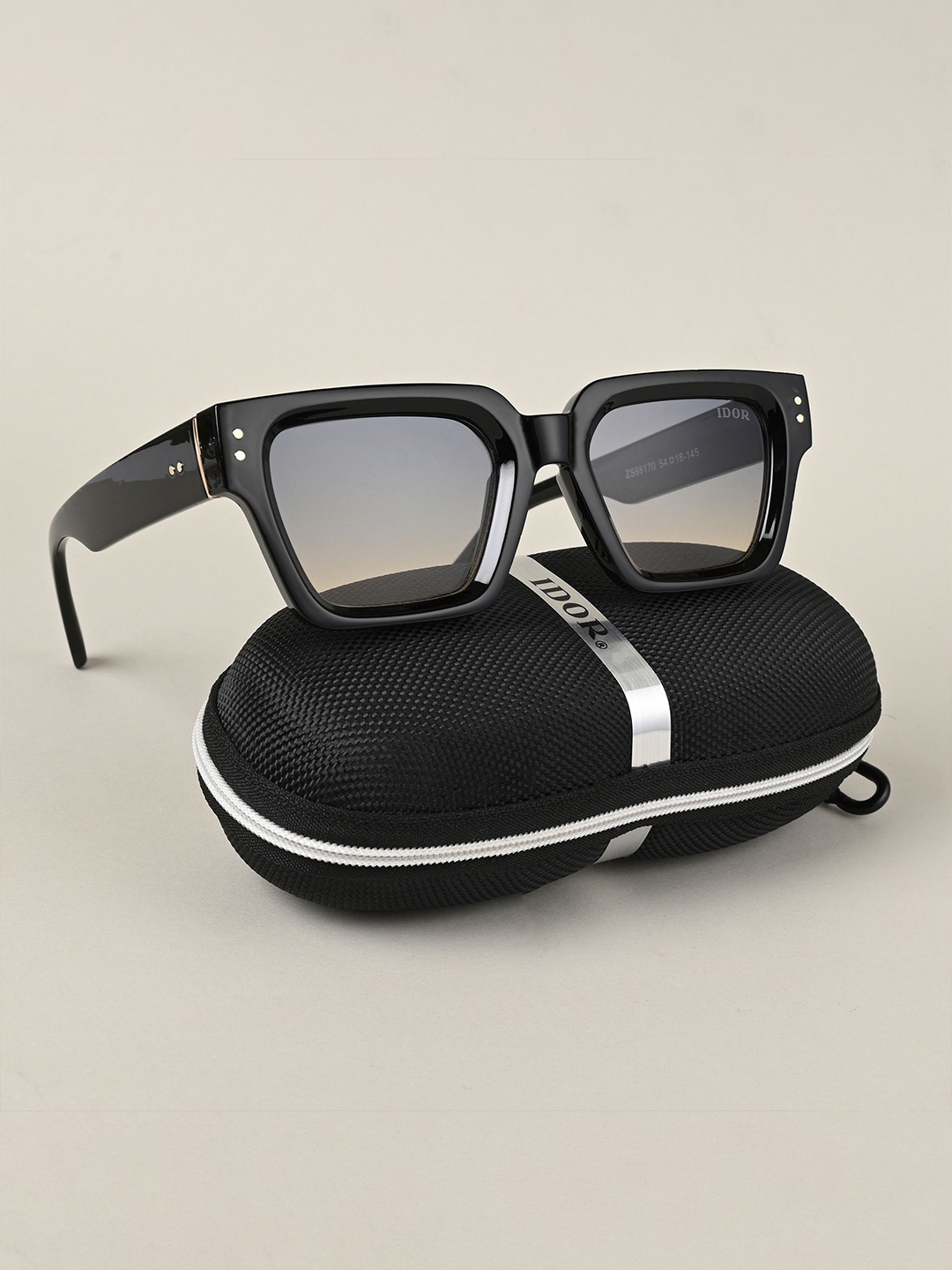 

IDOR Unisex Square Sunglasses With UV Protected Lens IDOR-98170-C10, Blue