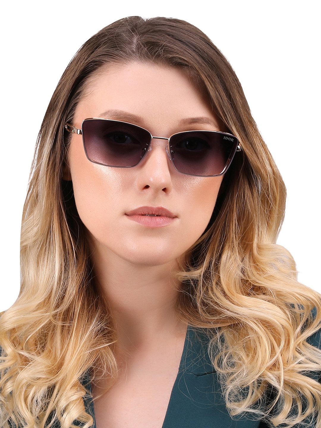 

IDOR Unisex Cateye Sunglasses With UV Protected Lens IDOR-16-GRDPNK, Pink