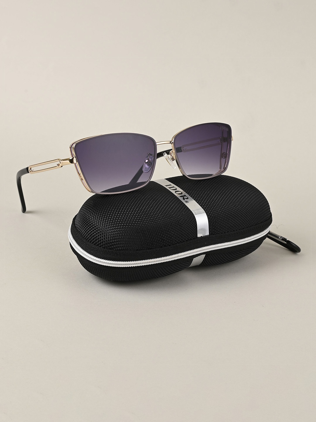 

IDOR Unisex Cateye Sunglasses with UV Protected Lens IDOR-16-GRY, Grey