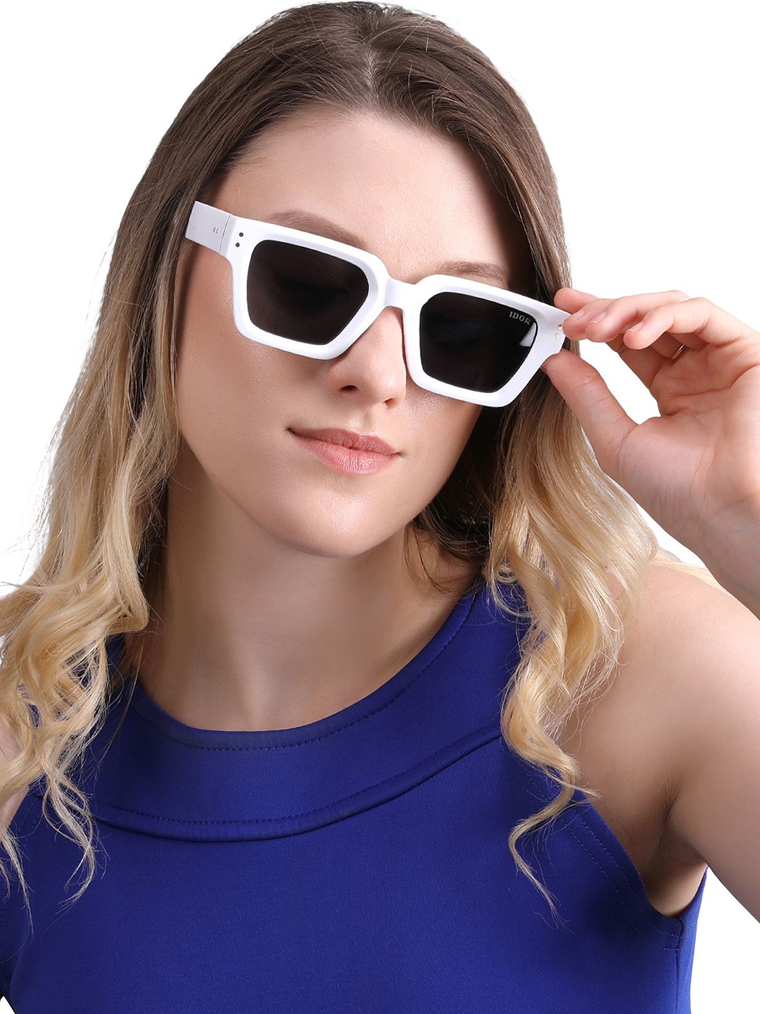 

IDOR Unisex Square Sunglasses with Polarised and UV Protected Lens, Brown