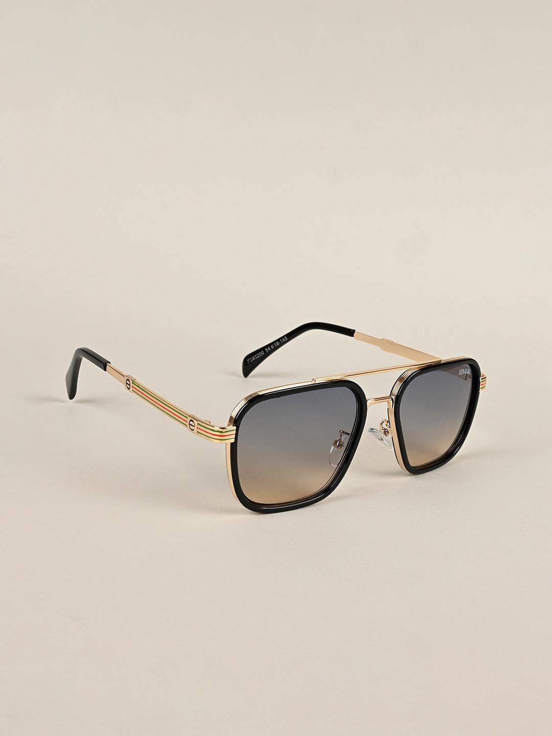 

IDOR Unisex Square Sunglasses with UV Protected Lens IDOR-98200-C5, Blue