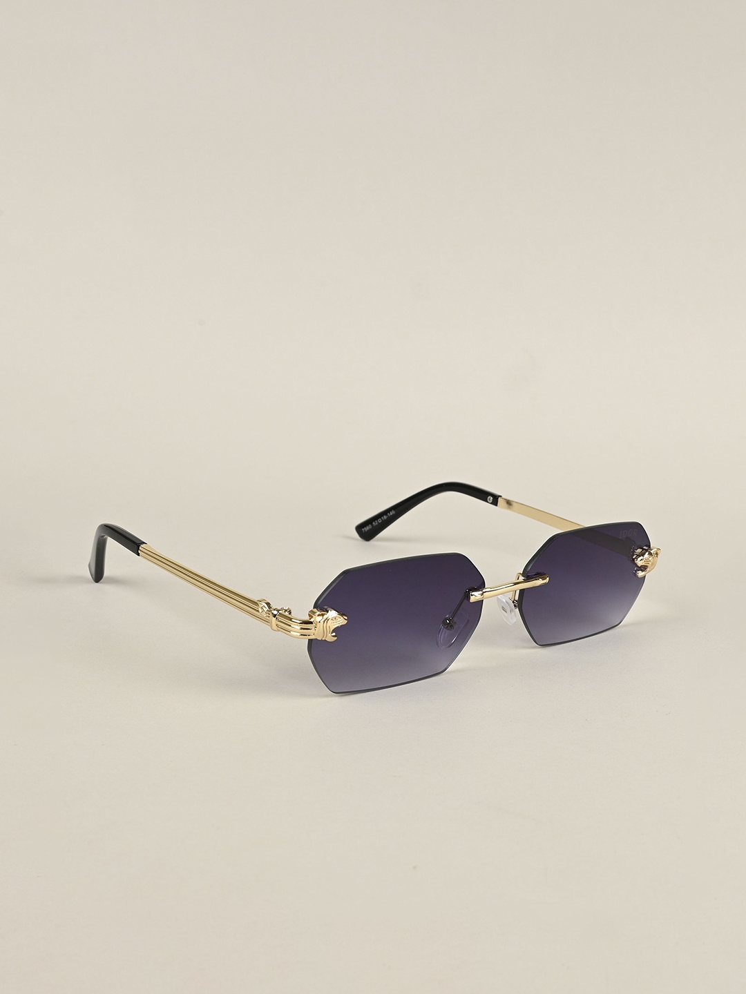

IDOR Unisex Rectangle Sunglasses With UV Protected Lens IDOR-7560-GRY, Grey