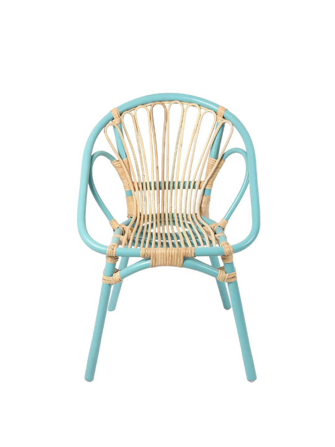 

HABERE INDIA Papa Blue & Brown Bamboo Outdoor Chair