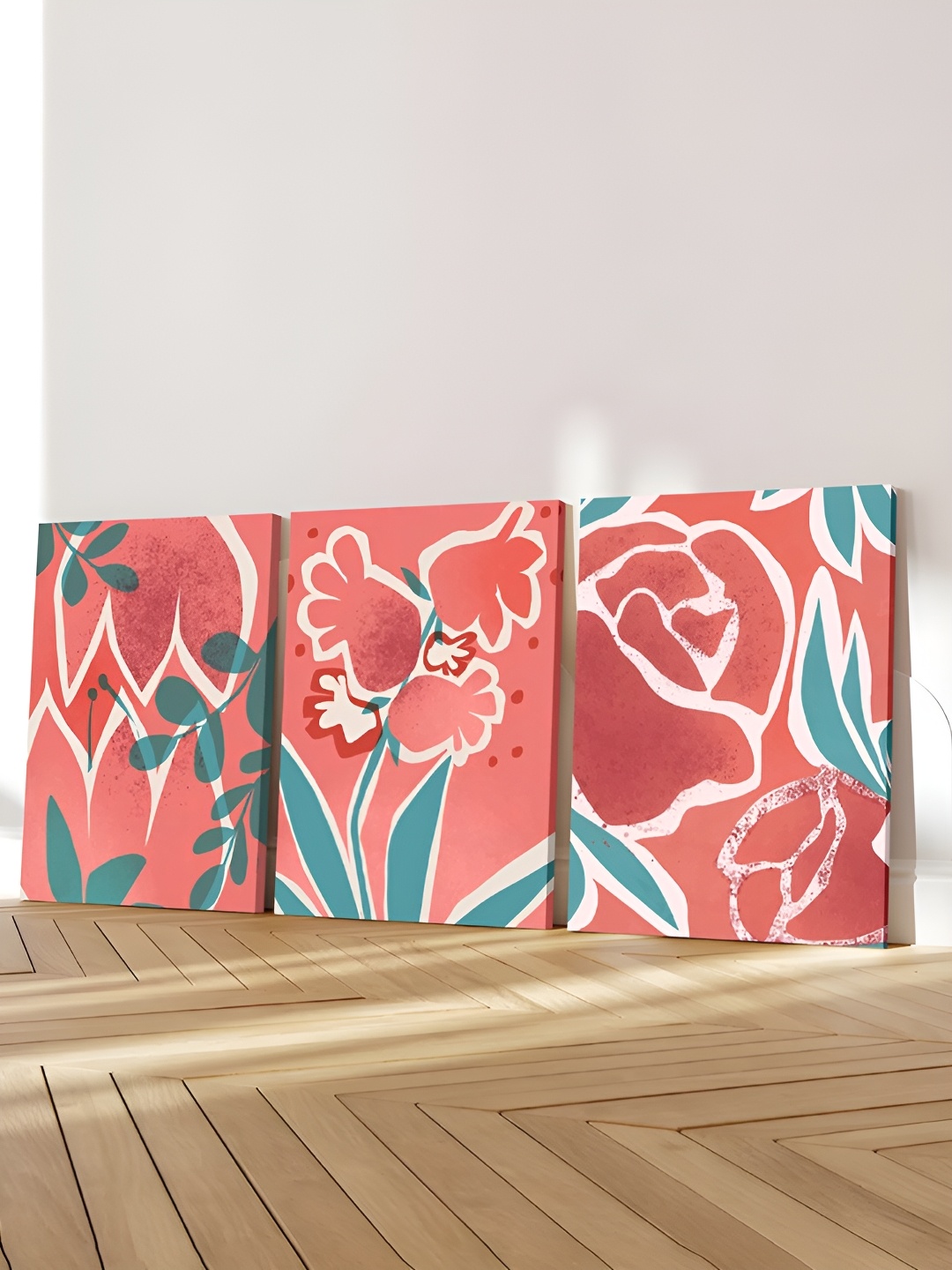 

Art Street Canvas Painting Abstract Floral Wall Art, Pink