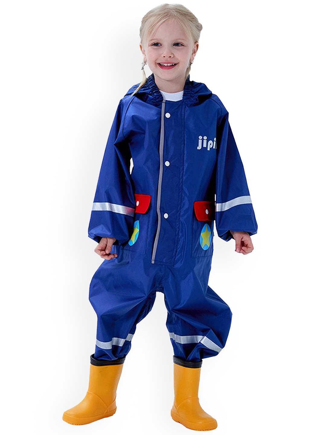 

Little Surprise Box LLP Kids Waterproof Rain Jacket, Blue