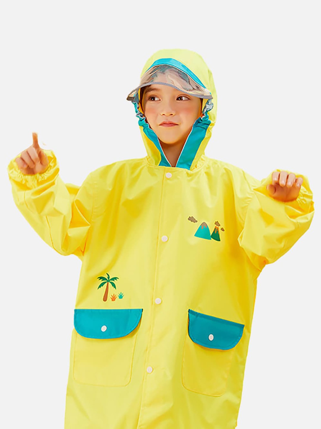 

Little Surprise Box LLP Kids Waterproof Rain Jacket, Yellow
