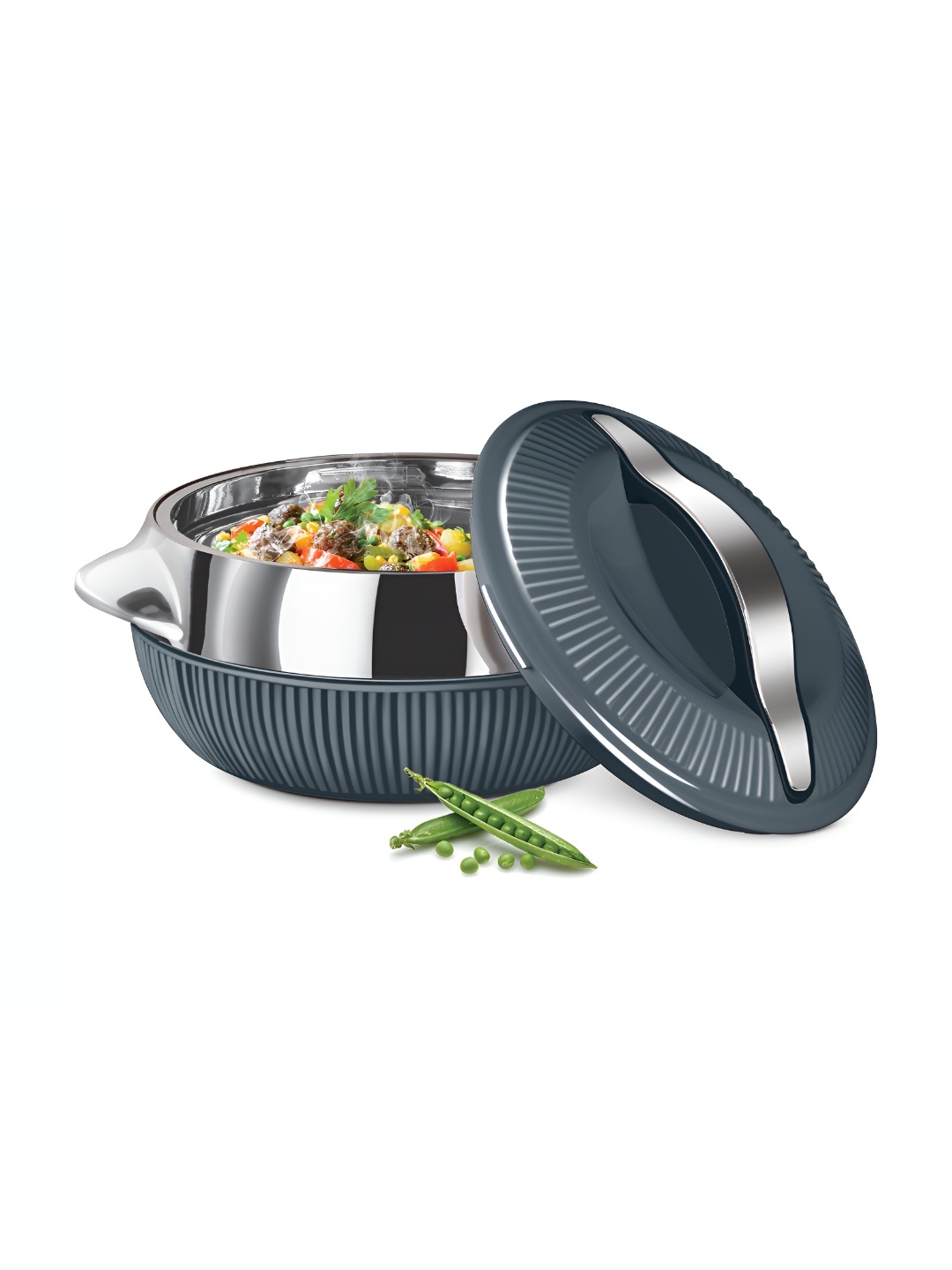 

Milton Fiesta Grey 2500 Insulated Inner Stainless Steel Casserole - 2240 ml