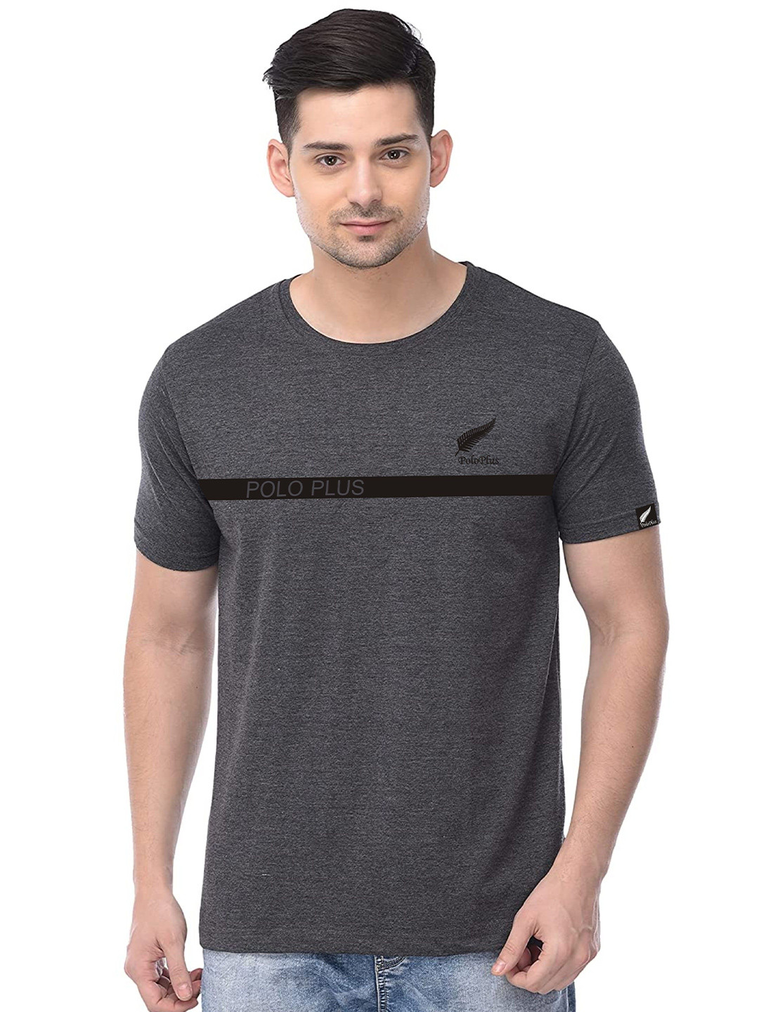 

Polo Plus Bio Finish Round Neck T-shirt, Charcoal