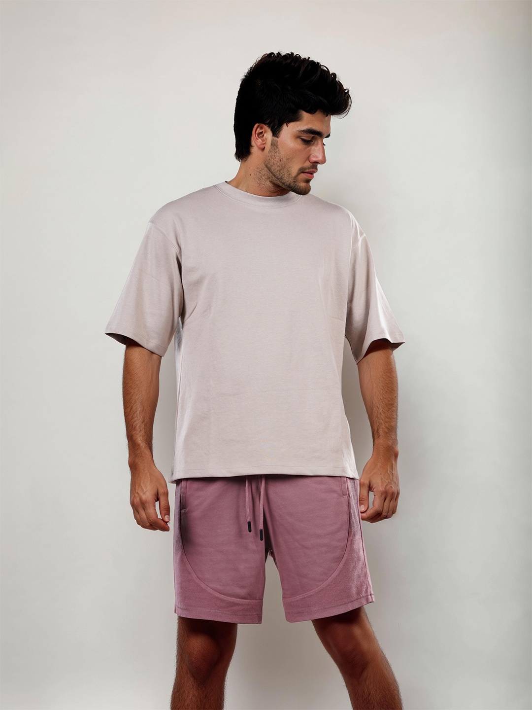

Celio Men Mid-Rise Cotton Cargo Shorts, Pink