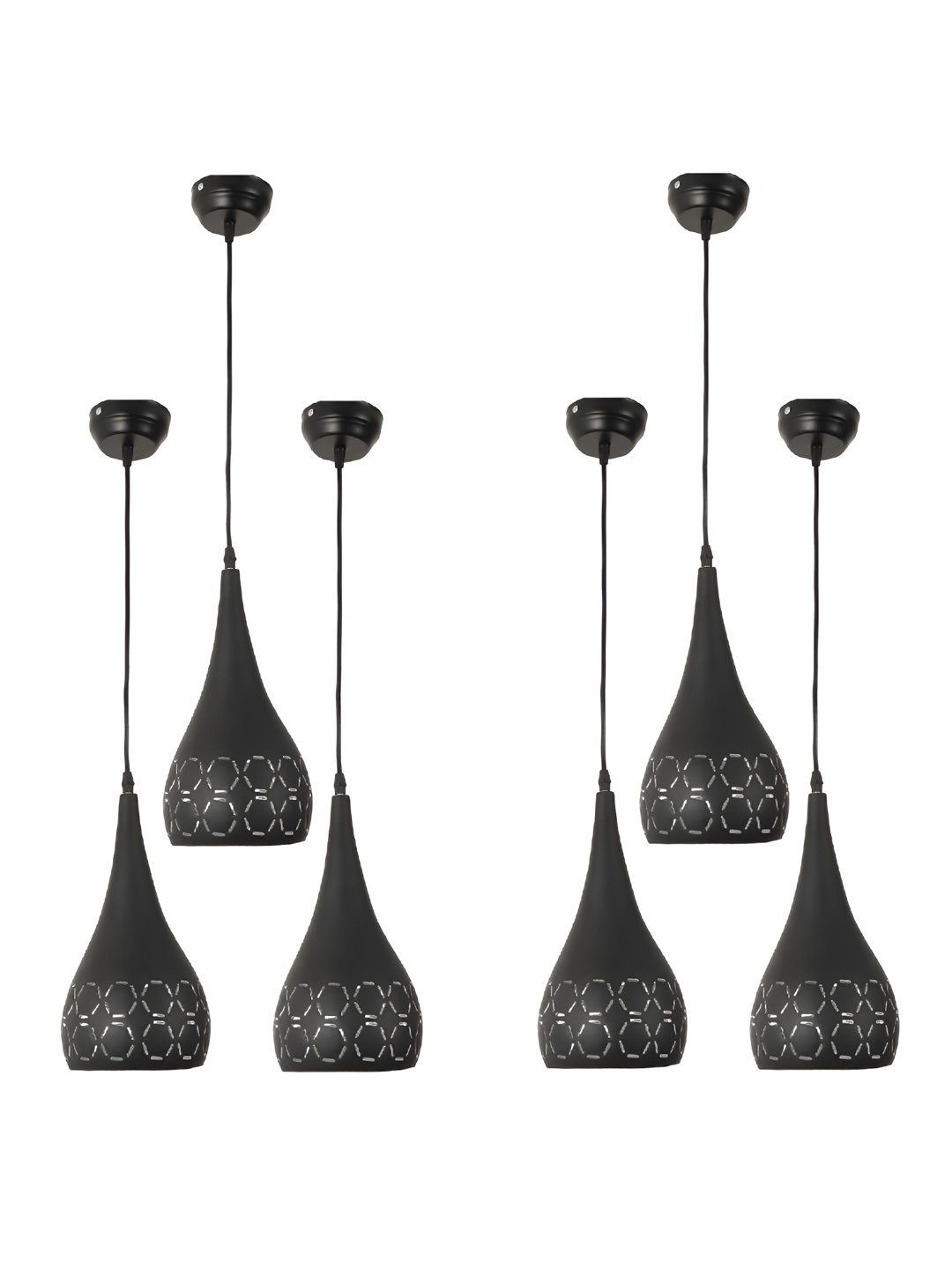 

ELIANTE Black 6 Pieces Contemporary Ceiling Lamp