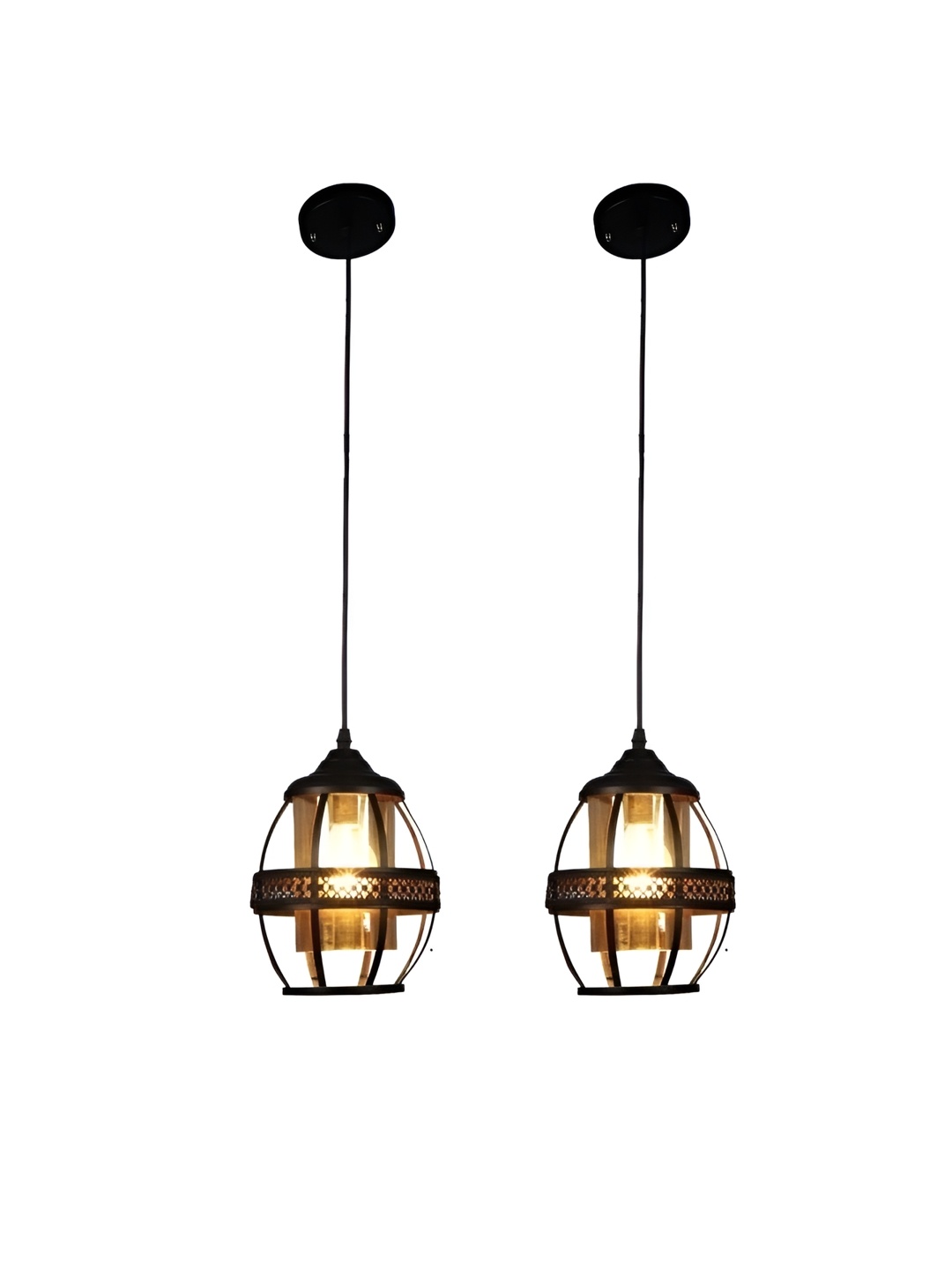 

ELIANTE Black 2 Pcs Contemporary Ceiling Lamps