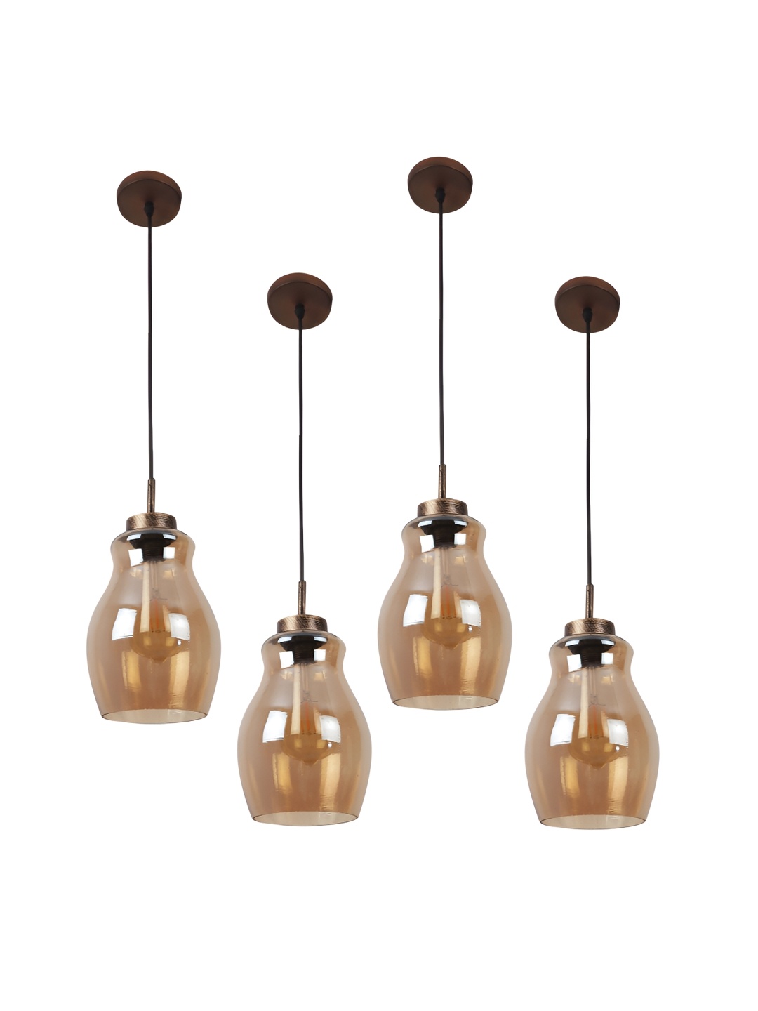 

ELIANTE Gold-Toned Glass 4 Pieces Contemporary Ceiling Lamp
