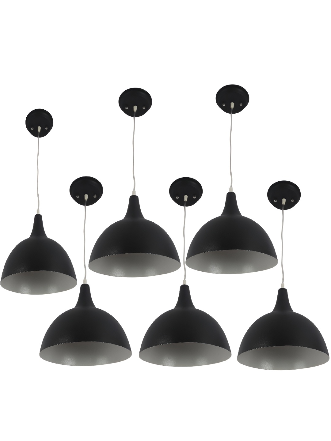 

ELIANTE Black 6 Pieces Frustum Metal Self Assembly Contemporary Ceiling Lamps