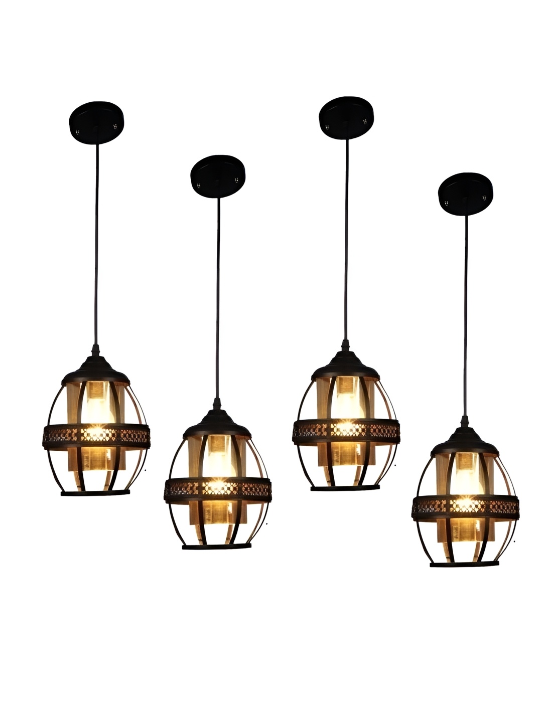 

ELIANTE Black 4 Pcs Contemporary Ceiling Lamps