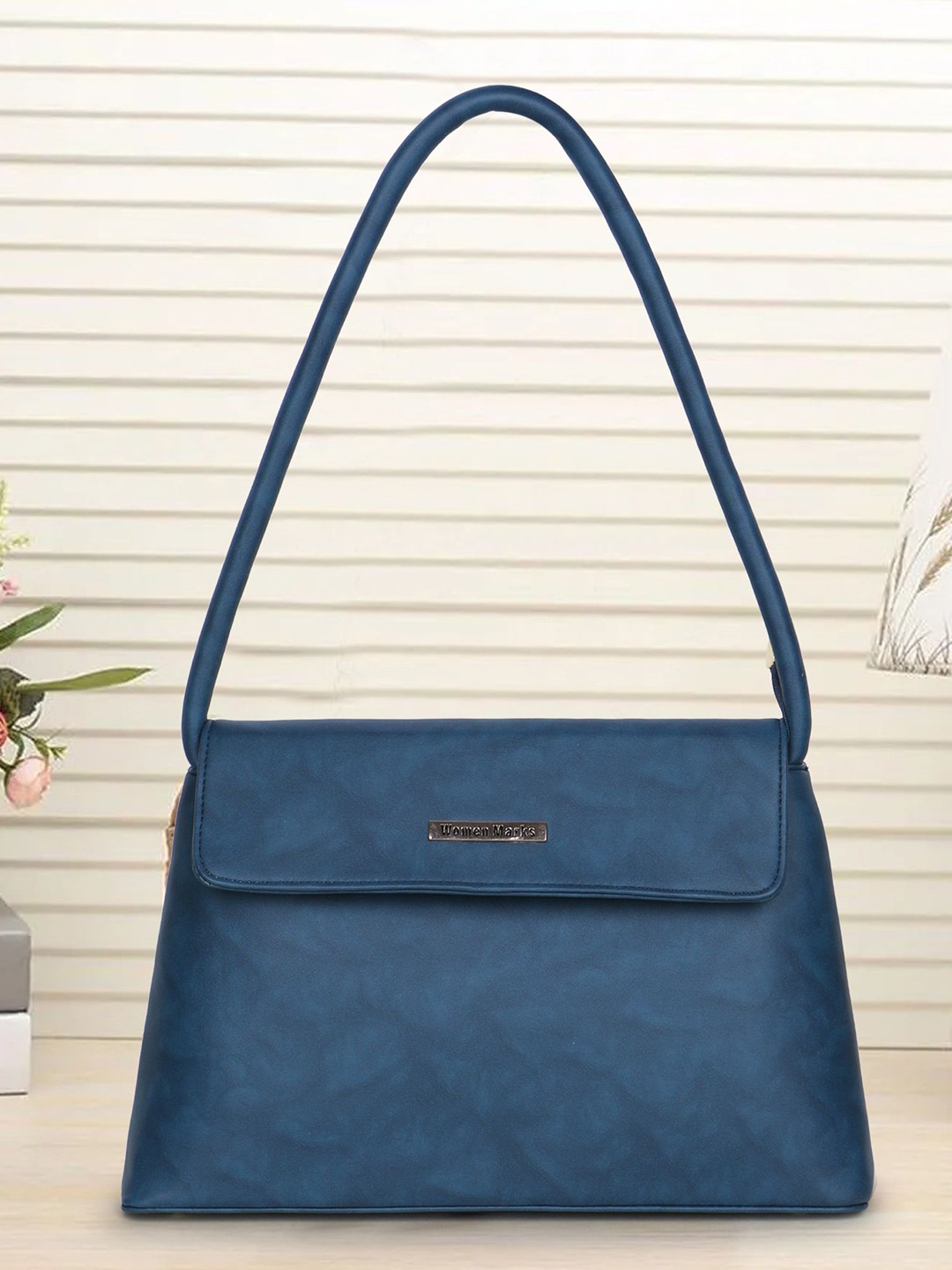 

WOMEN MARKS Structured Sling Bag, Blue