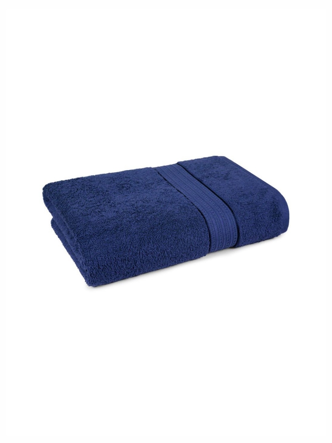 

MYTRIDENT Navy Blue Cotton 450 GSM Bath Towel