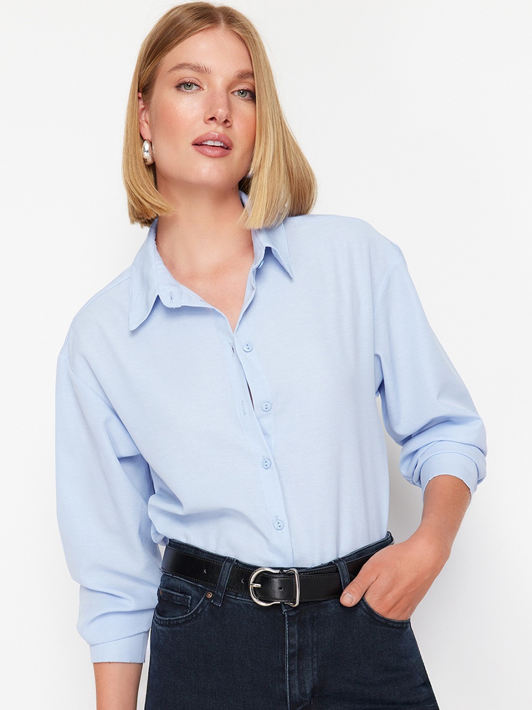 

Trendyol Long Sleeves Bodysuit, Blue