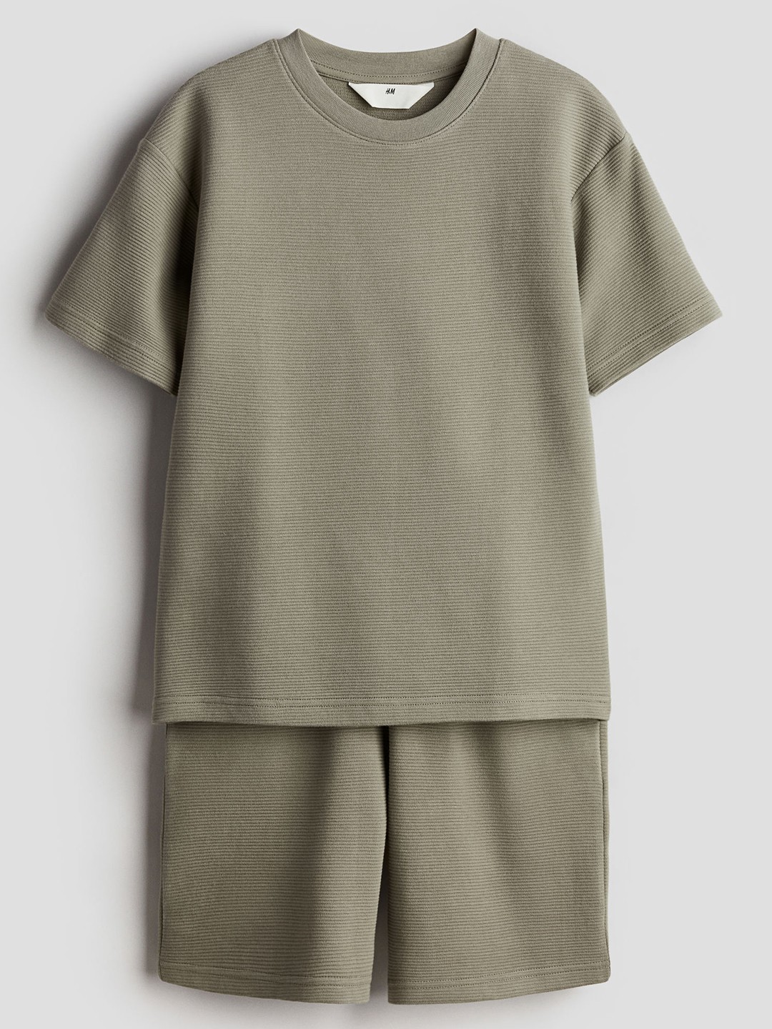 

H&M Boys 2-Piece Cotton Jersey Set, Olive