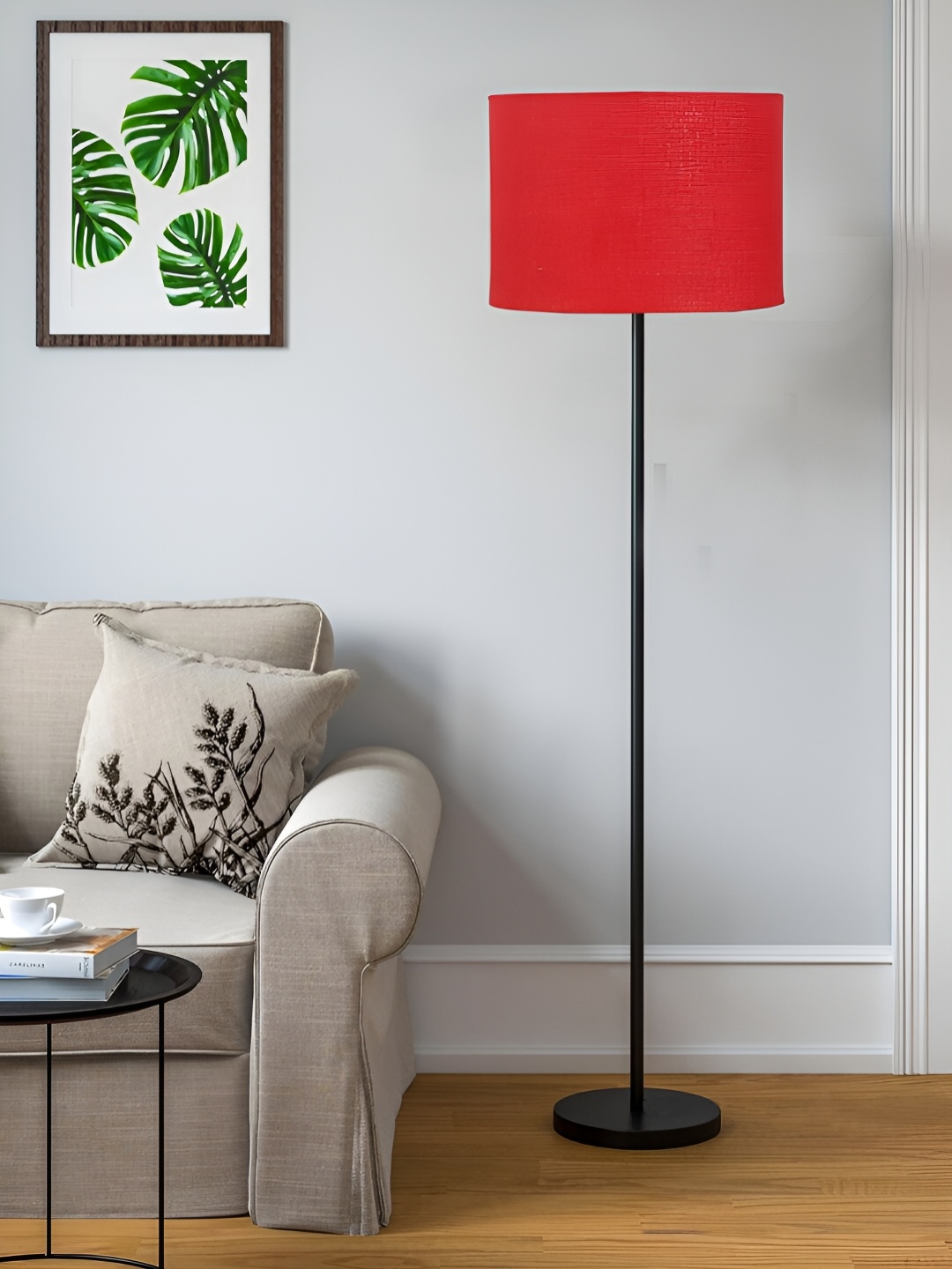 

Devansh Orange Colored Iron Floor Lamp With Shade