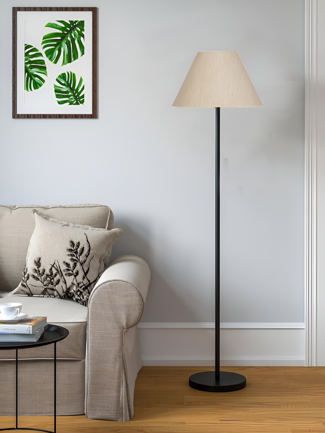 

Devansh Off White Iron Floor Lamp With Shade