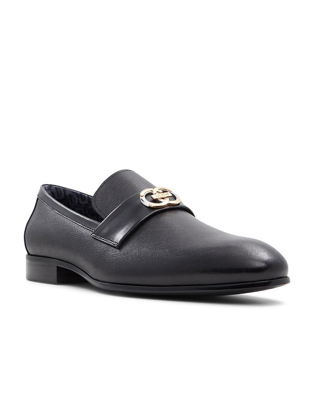

ALDO Men Montecarlo Round Toe Comfort Insole Leather Loafers, Black