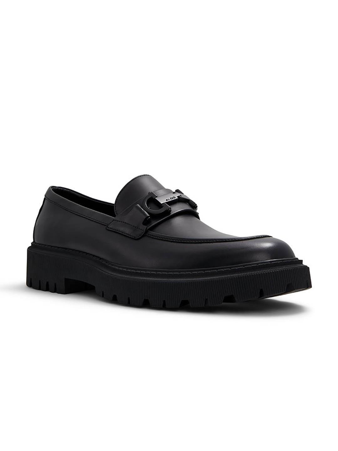 

ALDO Men Fairford Round Toe Comfort Insole Leather Slip-On Sneakers, Black